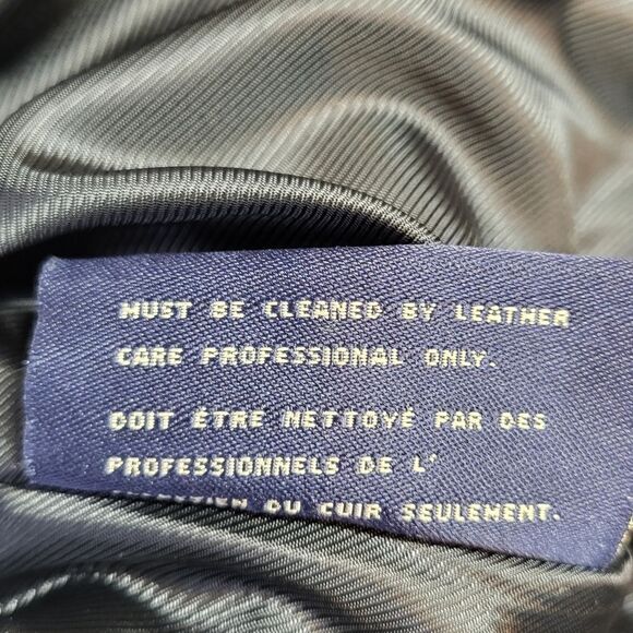 Dockers Men's Black Leather Jacket - Picture 12 of 13